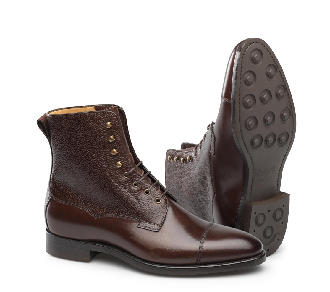 Bottes à lacets - Donald Anil.100 324-Grain 100 Marron